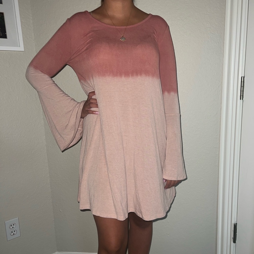 Ombré long sleeve dress!